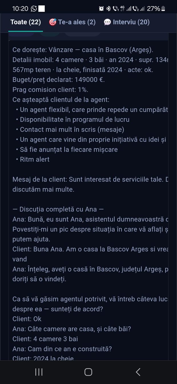 Întregul profil, gata extras